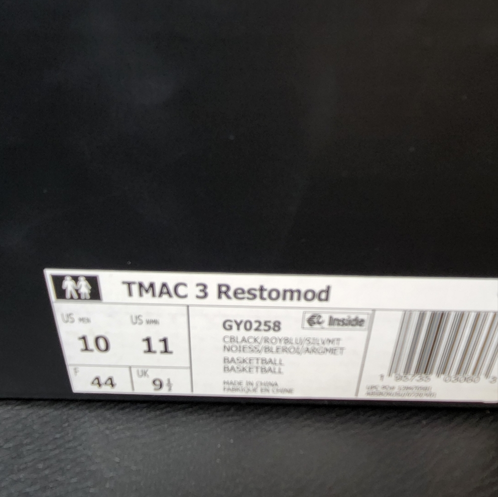 Adidas TMac 3 Restomod sz 10 New Basketball McGrady - Picture 9 of 12